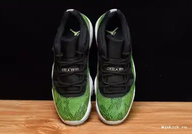GREEN JORDAN LOW 11 SNAKESKIN - RETRO 0704
